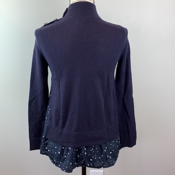 Broome Street Kate Spade Night Sky Mixed-Media Sweater NWOT - Picture 5 of 9